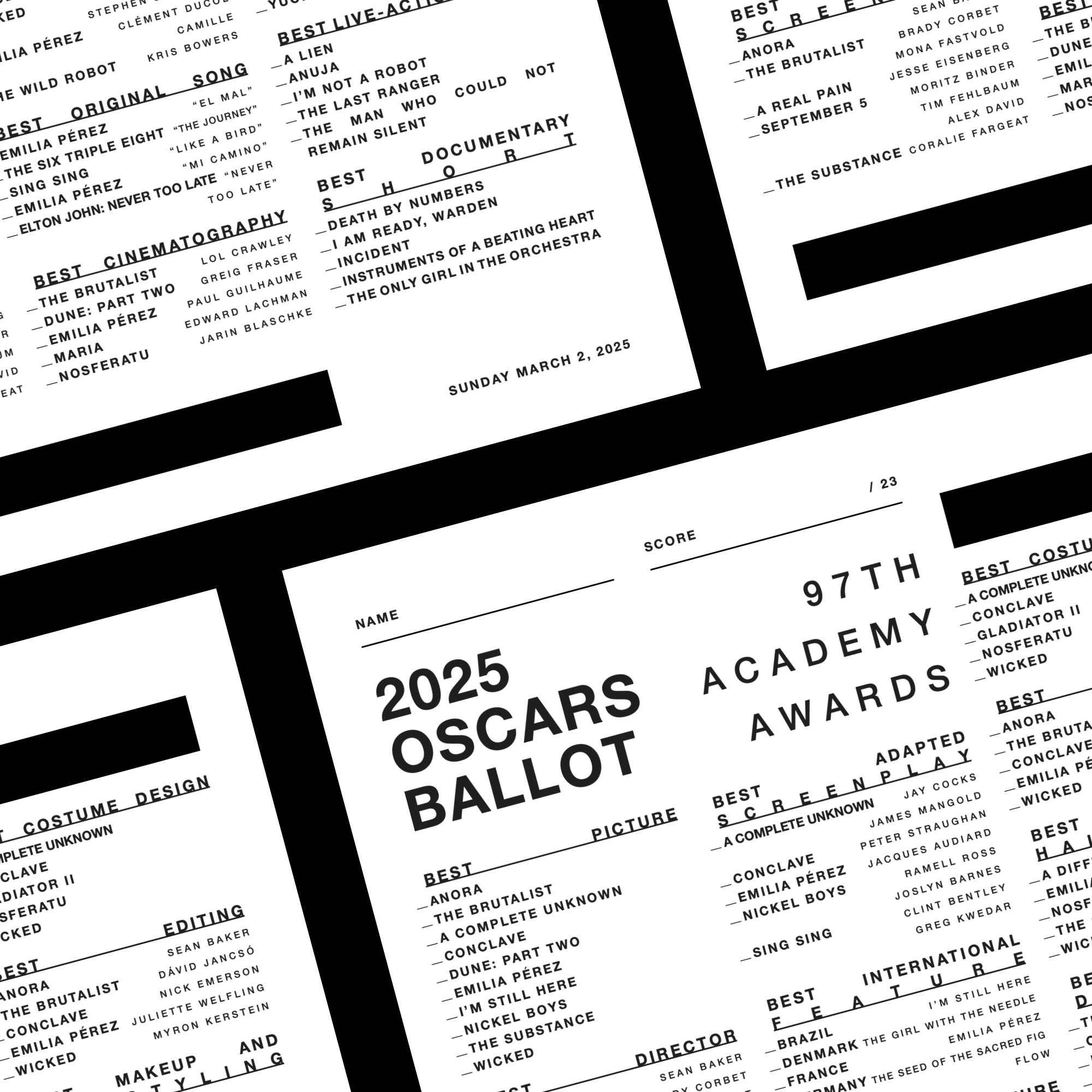 Oscars Ballot Thumbnail